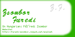 zsombor furedi business card